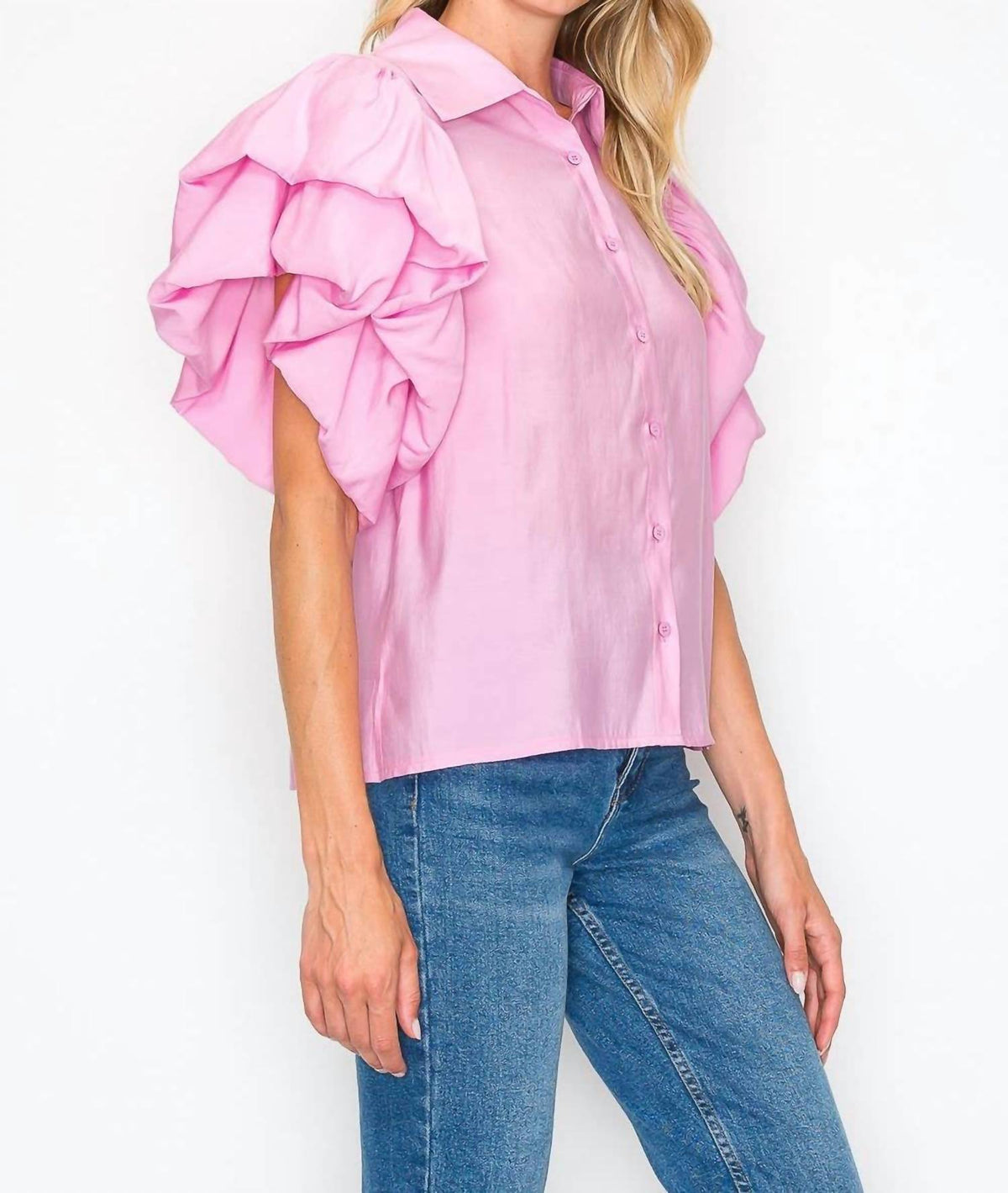 Joh - Wrynn Woven Ruffled Top