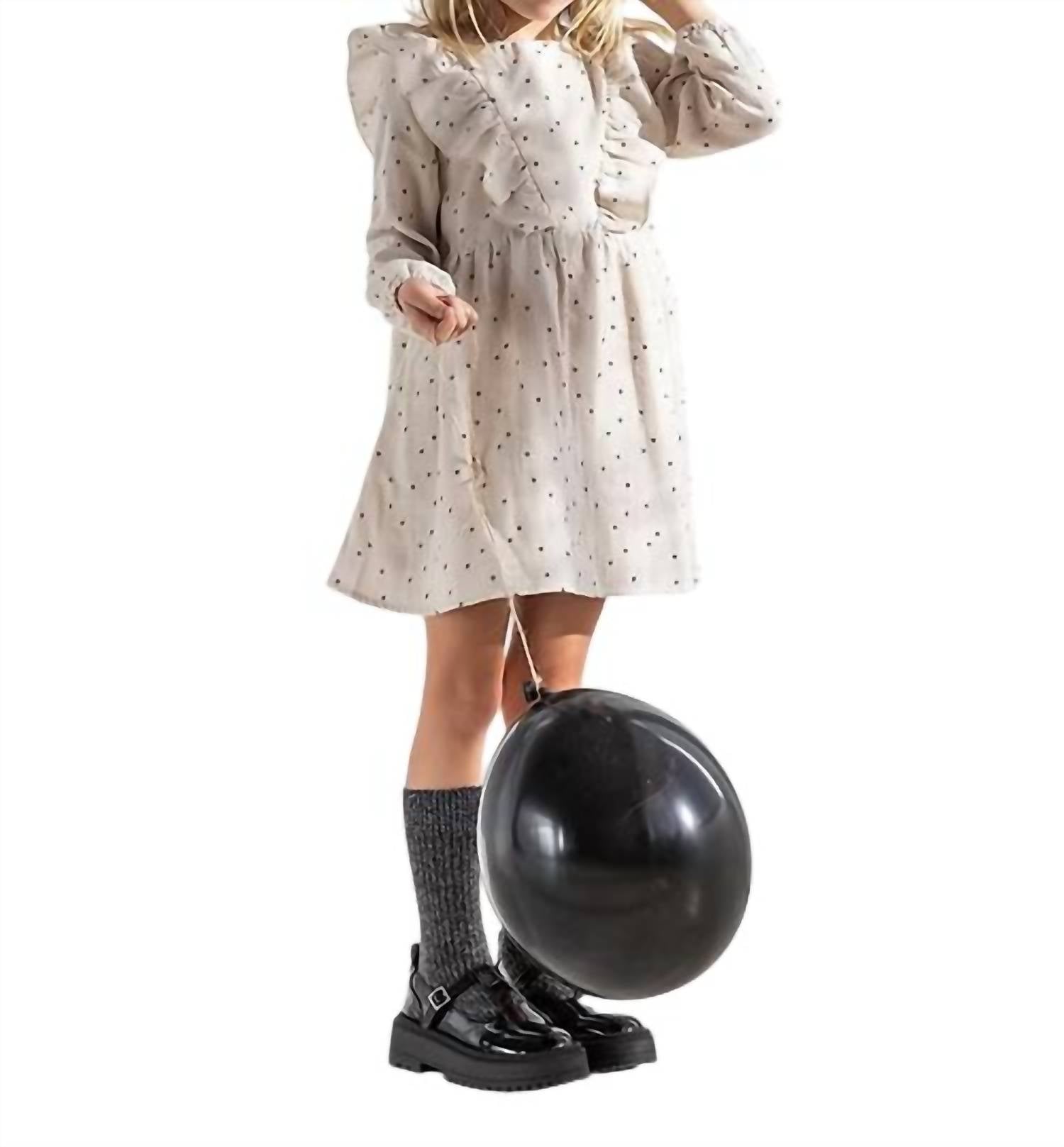 Petit Indi - Girls Polka Dot Dress
