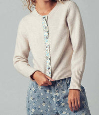 Urban Daizy - Floral Trim Cardigan