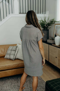 Mikarose - Short Sleeve Collared Shirt Dress