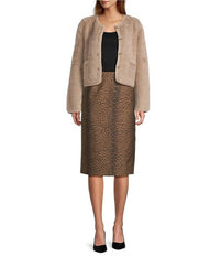 Tara Jarmon - Jaden Leopard Print Pencil Skirt