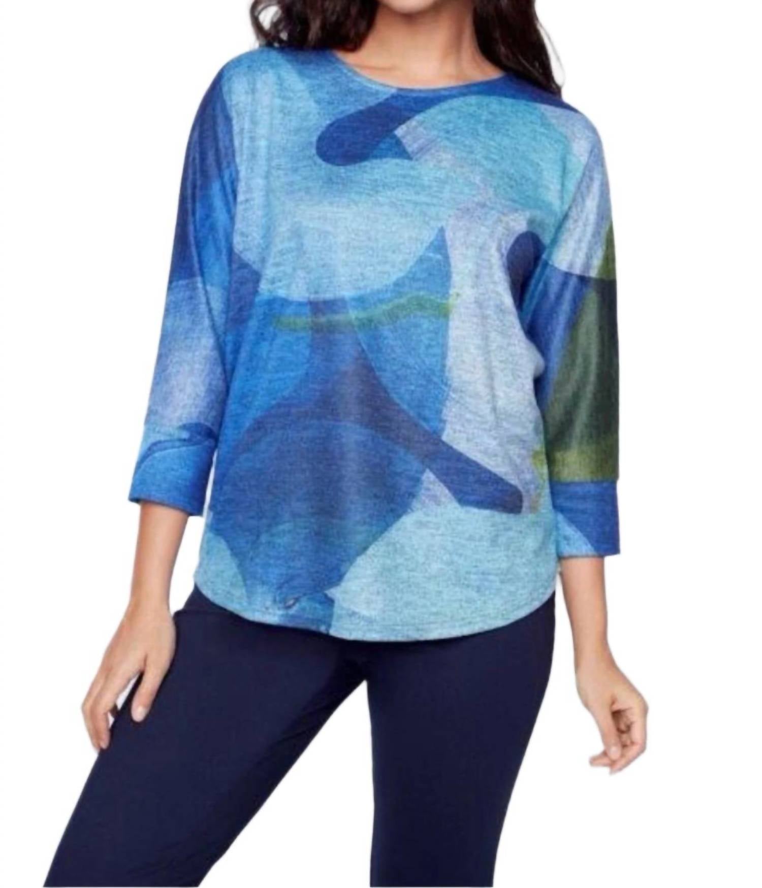 Claire Desjardins - 3/4 Abstract Print Top