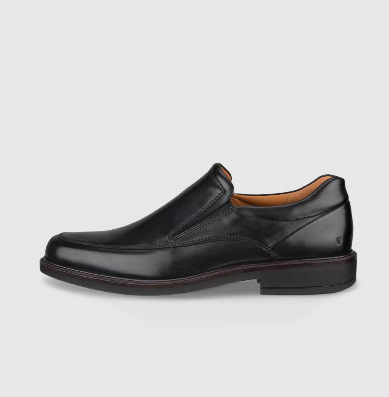 ECCO Men's Holton Apron Toe Slip On in black - men's loafer