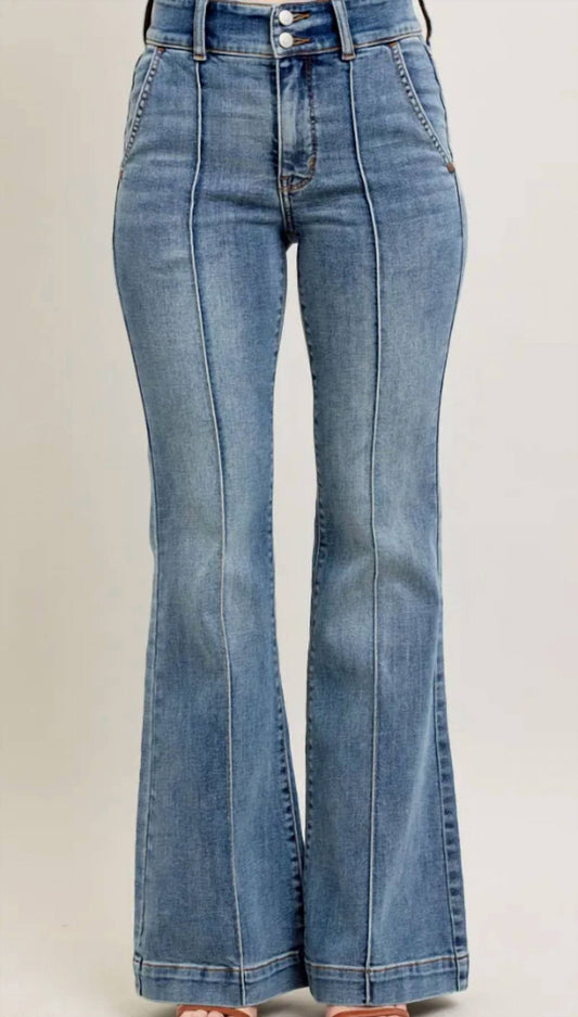 Judy Blue - High Waisted Trouser Flare Jeans