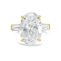 Diana M Jewels - Women's Oval & Baguette Lab-Grown Diamond Ring (5.00 Ct) - Statement