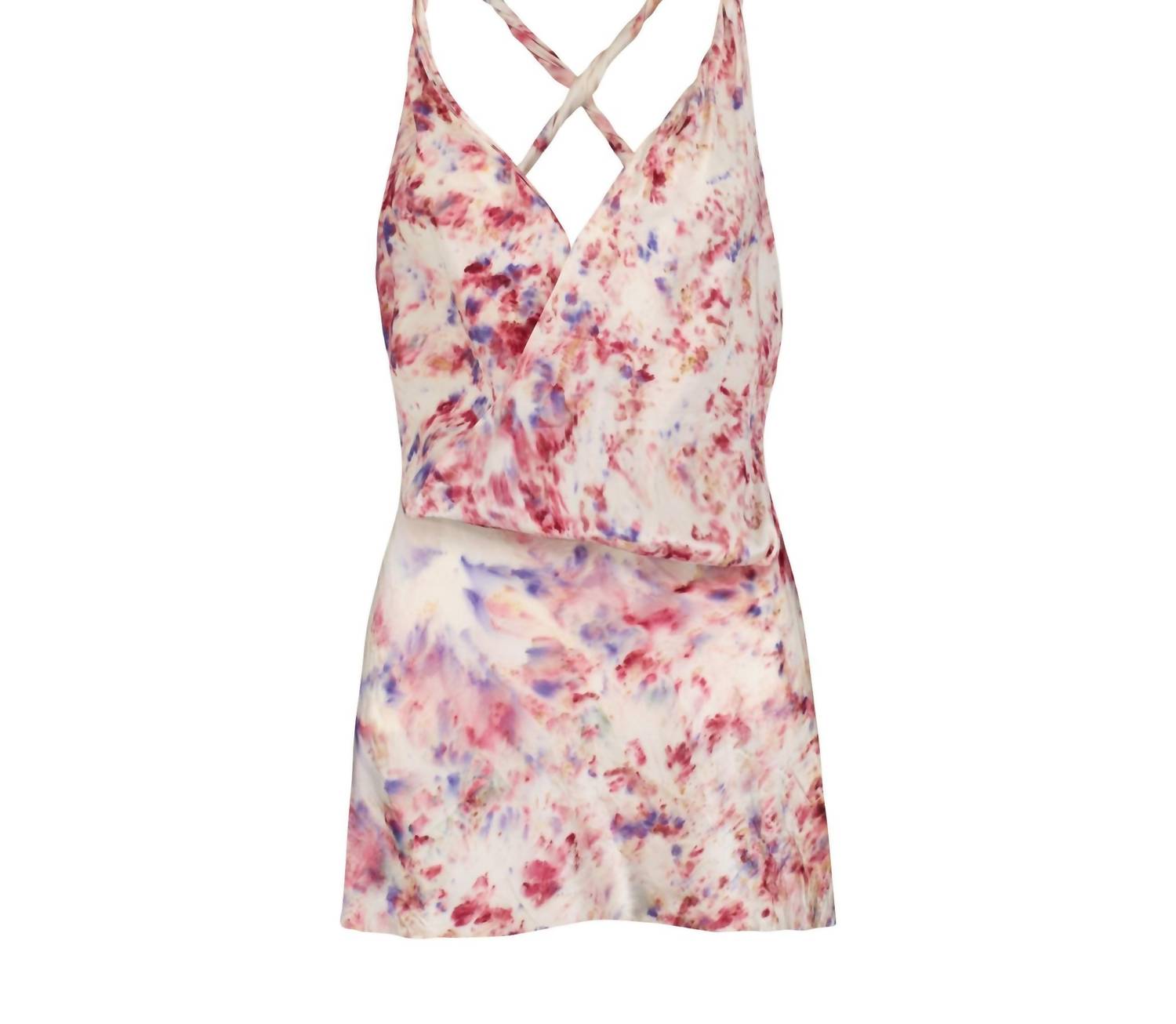Marina Moscone - Foulard Open Back Silk Mini Dress
