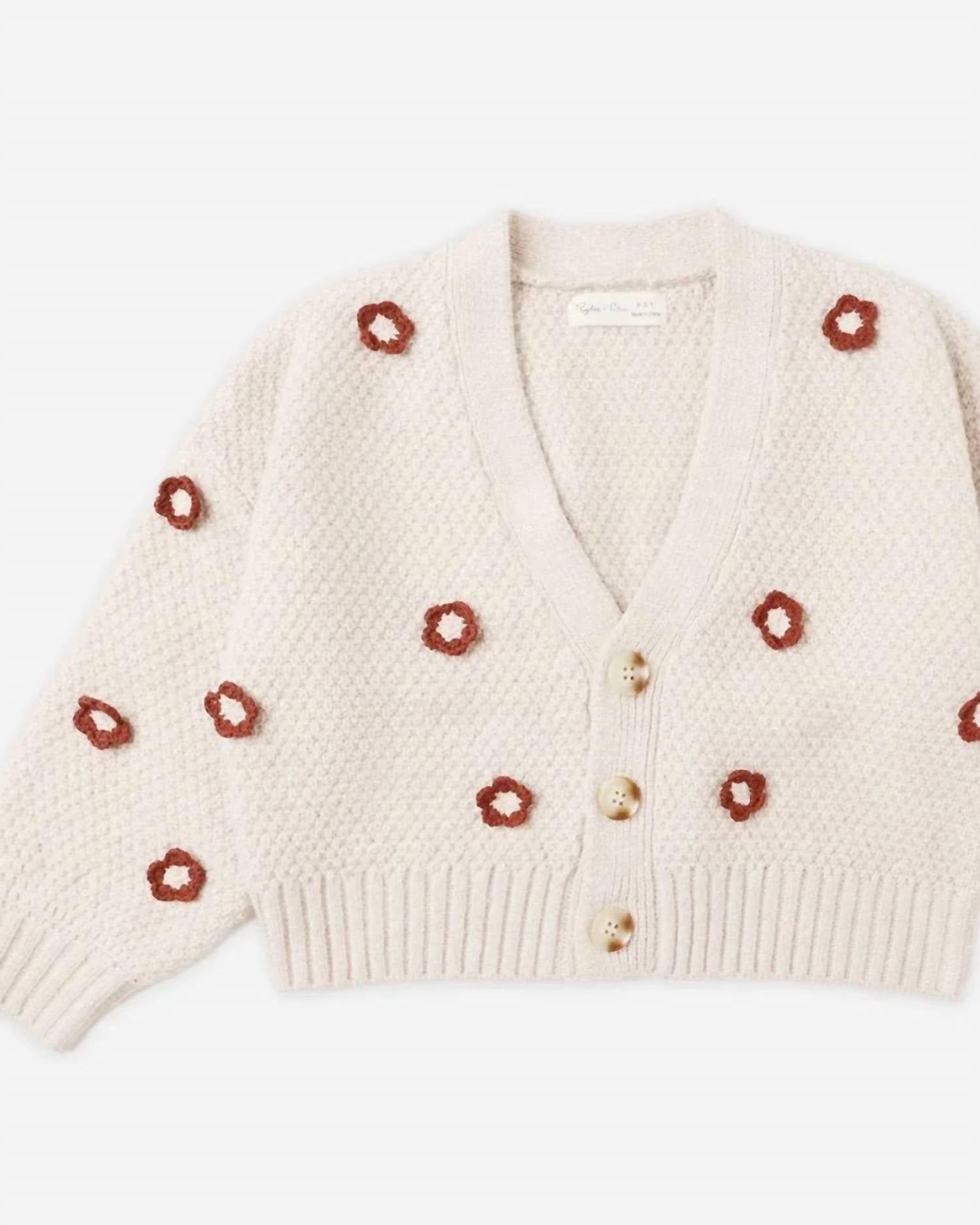 Rylee + Cru - Girls' Ruby Daisy Cardigan