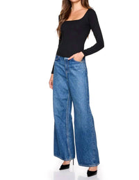 Susana Monaco - Long Sleeve Scoop Front Top