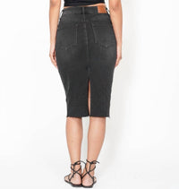 Judy Blue - High Waist Rhinestone Embellished Midi Skirt