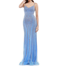 Colors Dress - V Neck Long Gown
