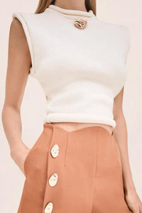 ALEXIS Tao Sweater in white - women's sweater - alternate view