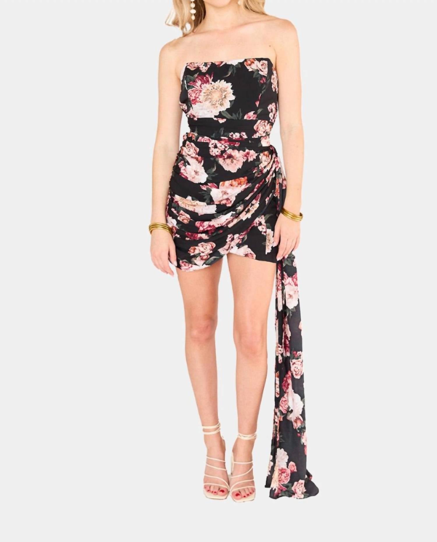 Buddylove - Zeus Draped Side Mini Dress