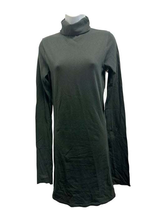 Elsa - Women's Long Sleeve Turtle Neck Knee-length Dress