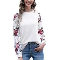 Aiyino - Women's Long Sleeve Lace Casual Loose Blouses