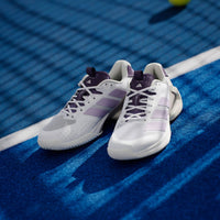 adidas Women's Ubersonic 5 Tennis Shoes in cloud white powder plum aurora plum - women's shoe - view 4