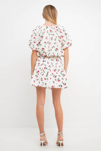 English Factory - Cherries Mini Skirt