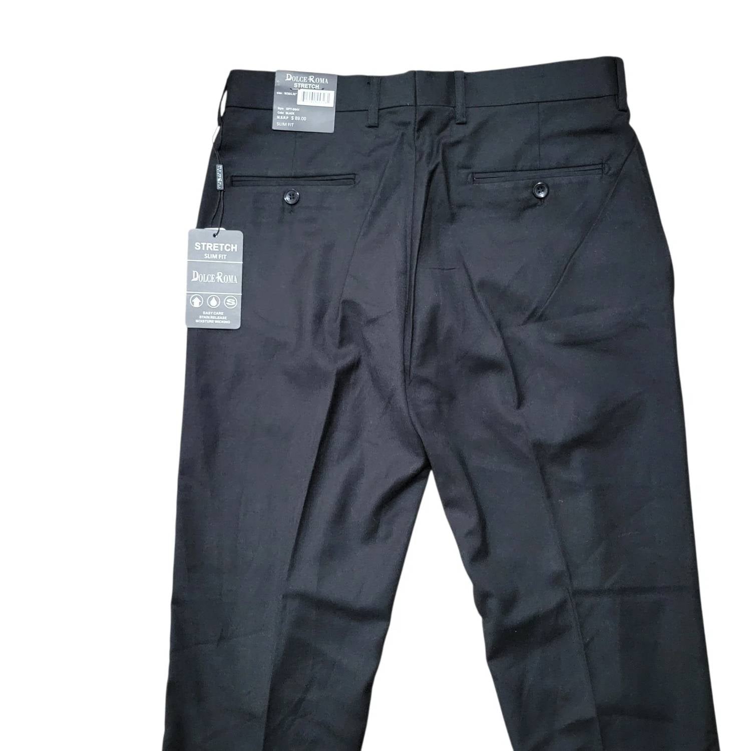 Dolce Roma - Men's Stretch Slim-fit Dress Pants
