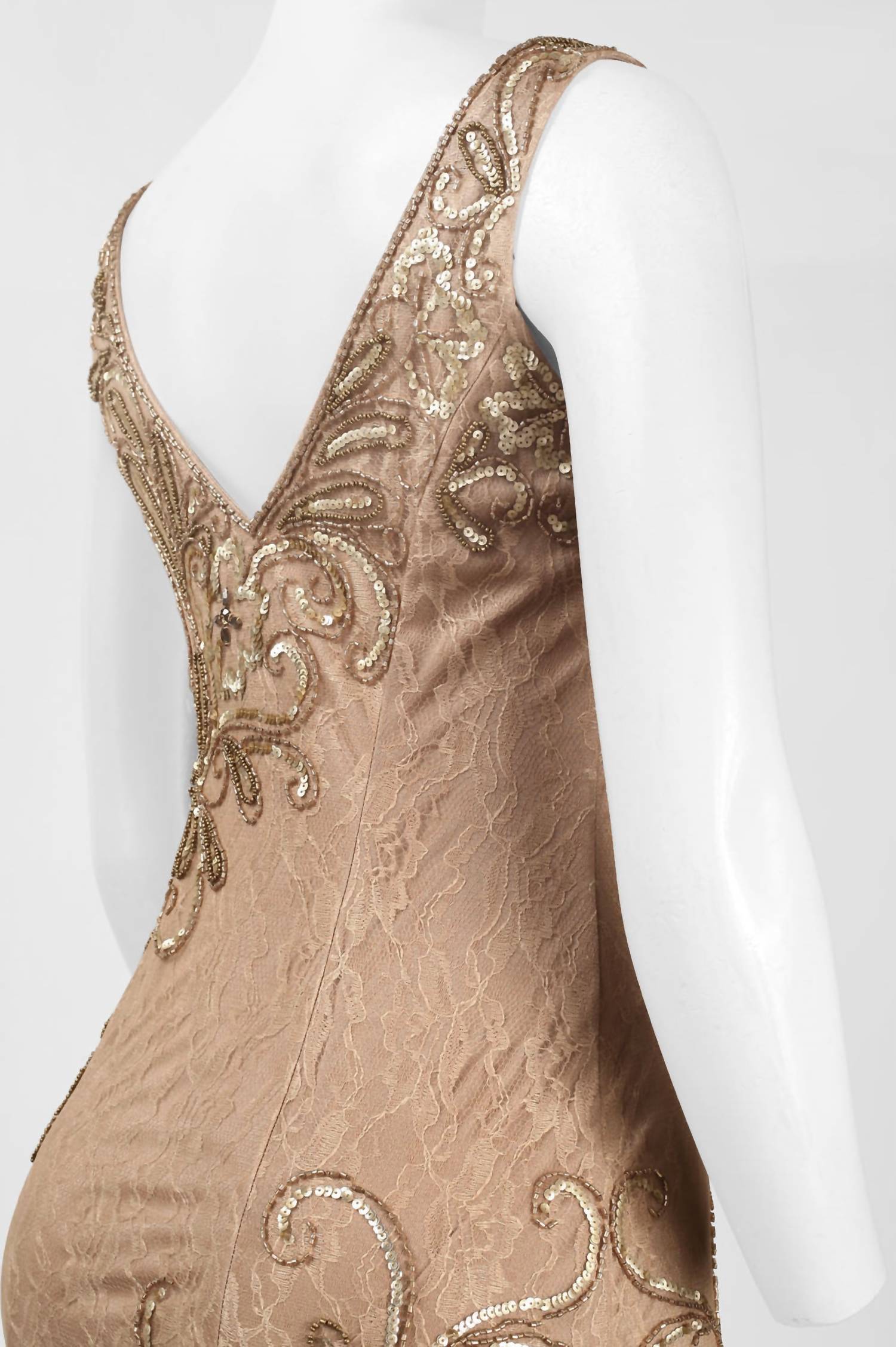 Sue Wong - Bodycon Embellished Lace Dress