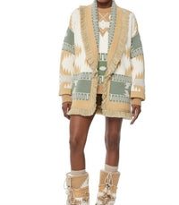 Alanui - Icon Jacquard Cardigan in Off White Multicolor