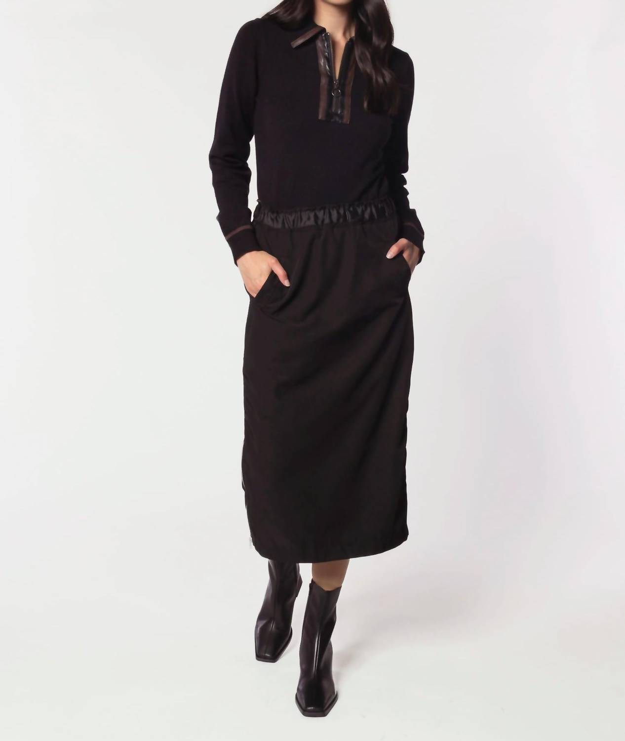 Joh - Jelani Skirt With Pleated Zipper Sides