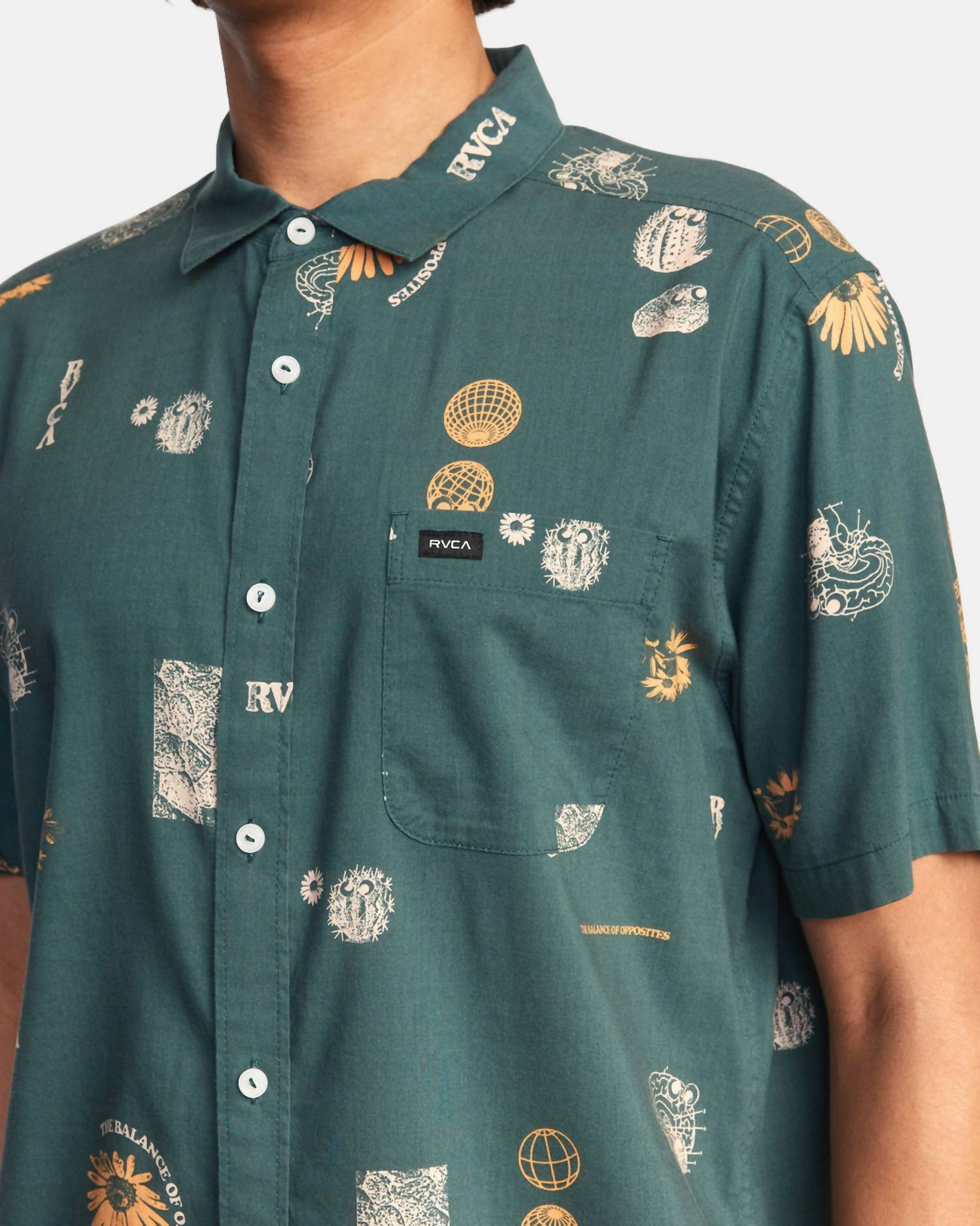 Rvca - Pet Cactus Short Sleeve Shirt