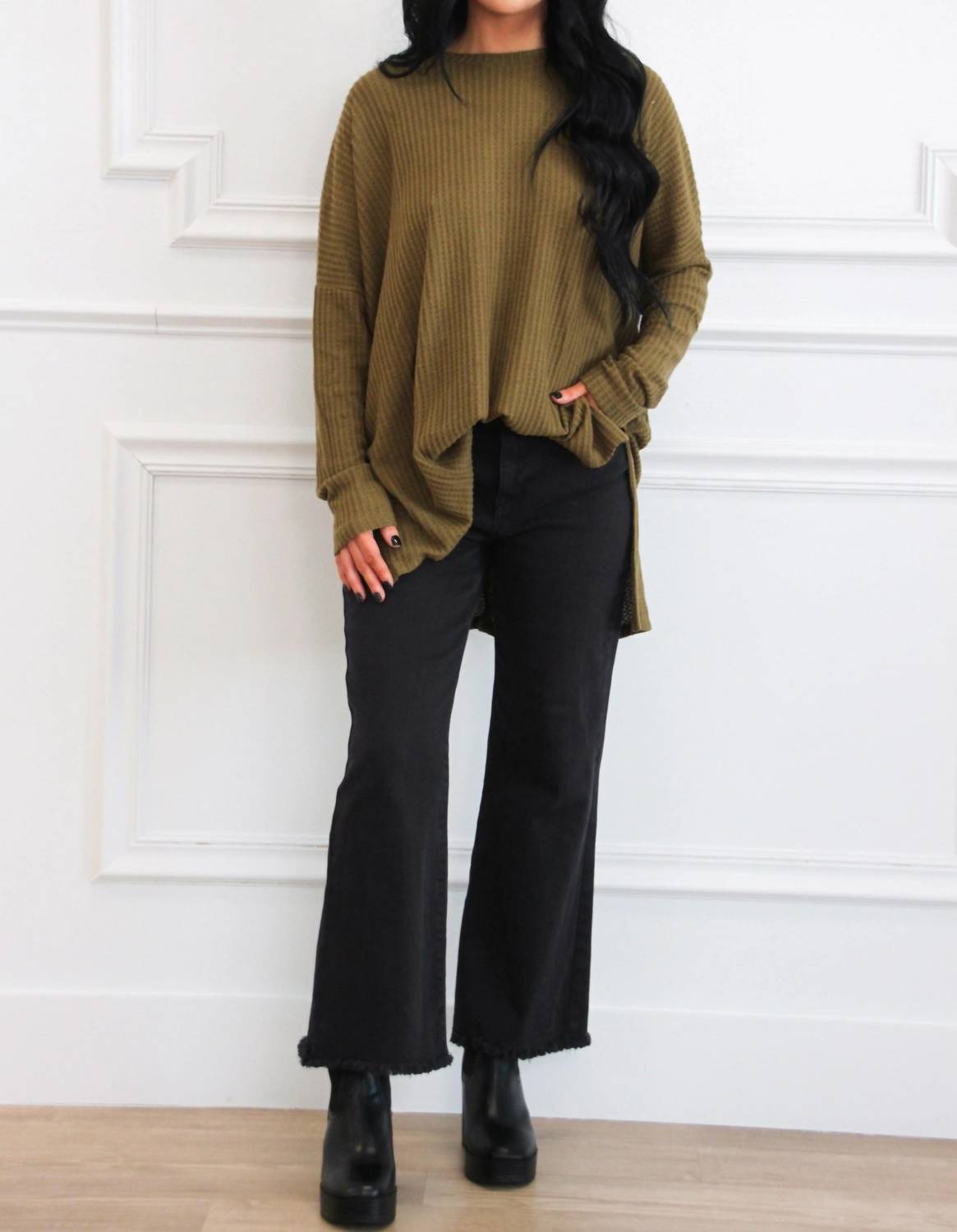 Zenana - Fall Comfort Oversized Thermal Top