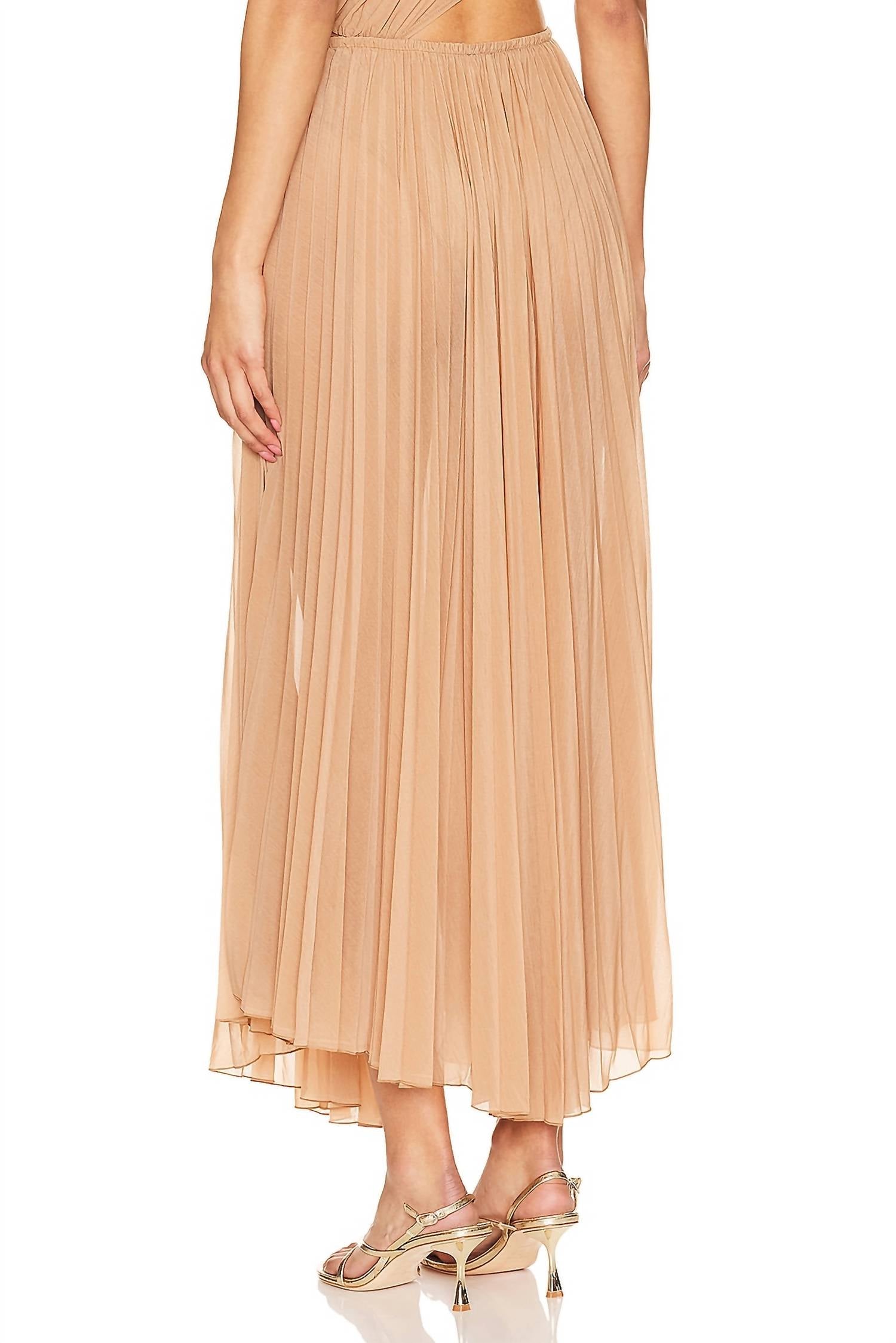 Ronny Kobo - Women's Mori Pleated Chiffon Midi Skirt