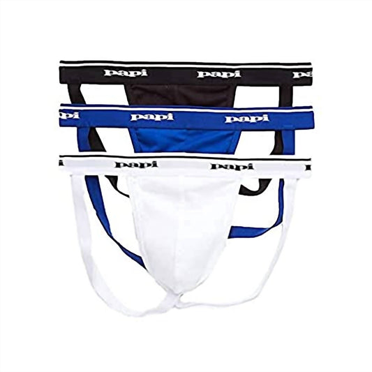 Papi - Men's 3 Pack Cotton Jockstrap