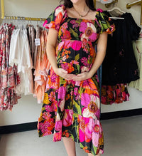 Staccato - Women's Smocked Midi Dress