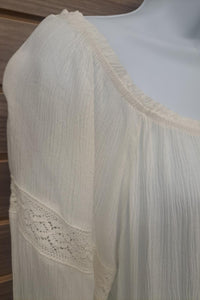 By Together - Women's Linen Lace Flowy Bell Sleeve