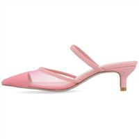 Journee Collection - Women's Allana Slip On Kitten Heel Mule Pump