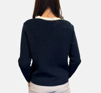 Elliott Lauren - Long Sleeve V-neck Sweater