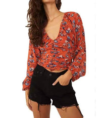 Free People - New Final Rose V-neck Blouse
