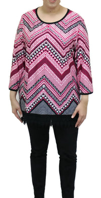N Touch - Women's Chevron Print Top