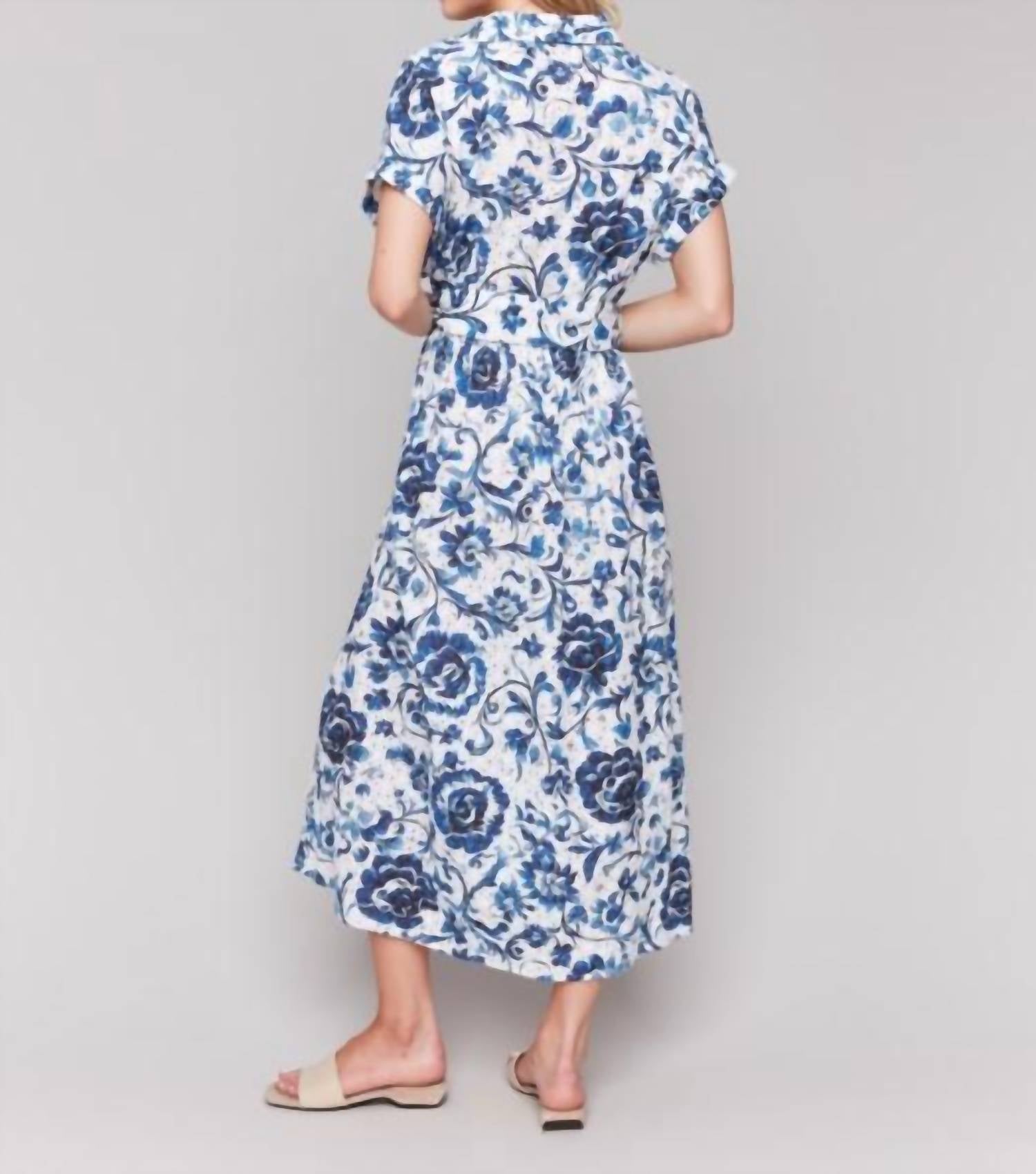 Charlie B - Floral Print Cotton Maxi Dress