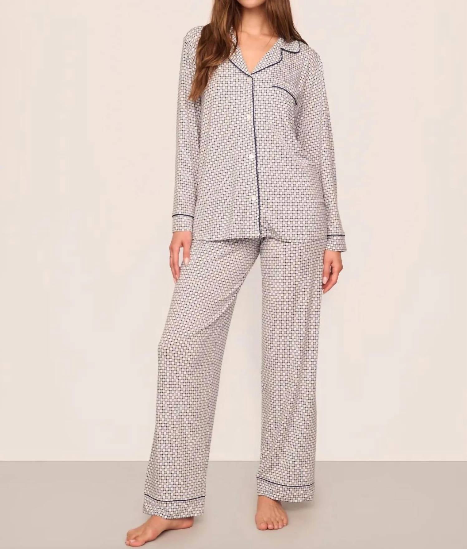 Eberjey - Gisele Printed Long Pajama Set