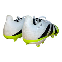 adidas Men's Predator League Fg/mg Soccer Cleat Shoes in white black yellow - men's shoe - view 4