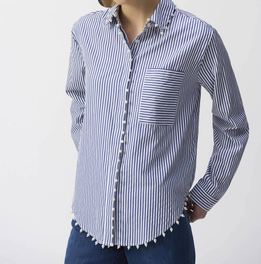 Joseph Ribkoff - Stripe Button-down Blouse