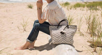 KEMPTON & Co. Women's Tresco Small Tote Bag in chalk smoke - women's bag - alternate view