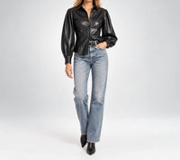 En Saison - Rylee Faux Leather Top