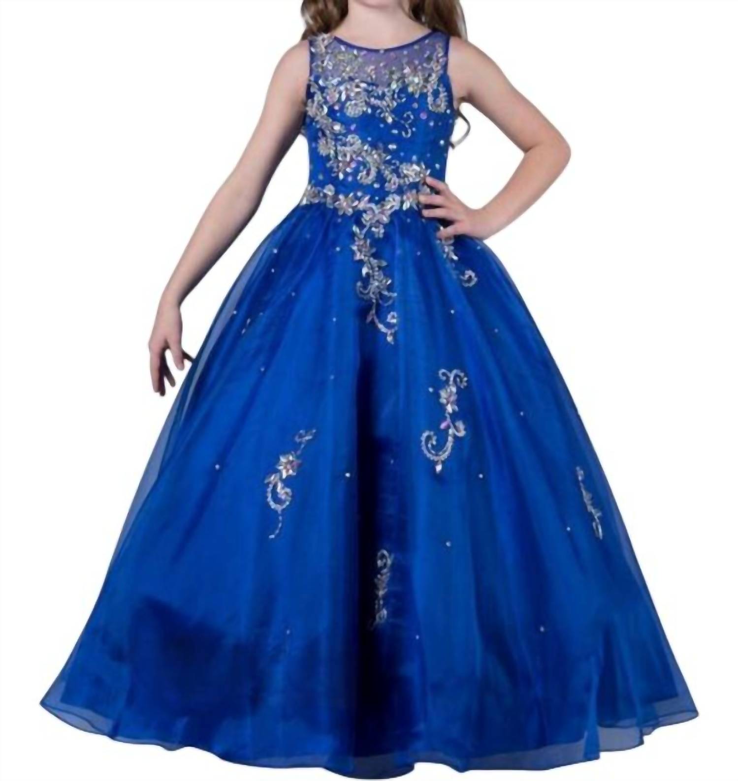 Little Rosie - Girl's Long Pageant Dress