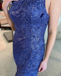 Sherri Hill - One Shoulder Sequin Fitted Gown
