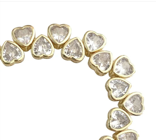 Gemelli - Women's Heart Stretch Bracelet