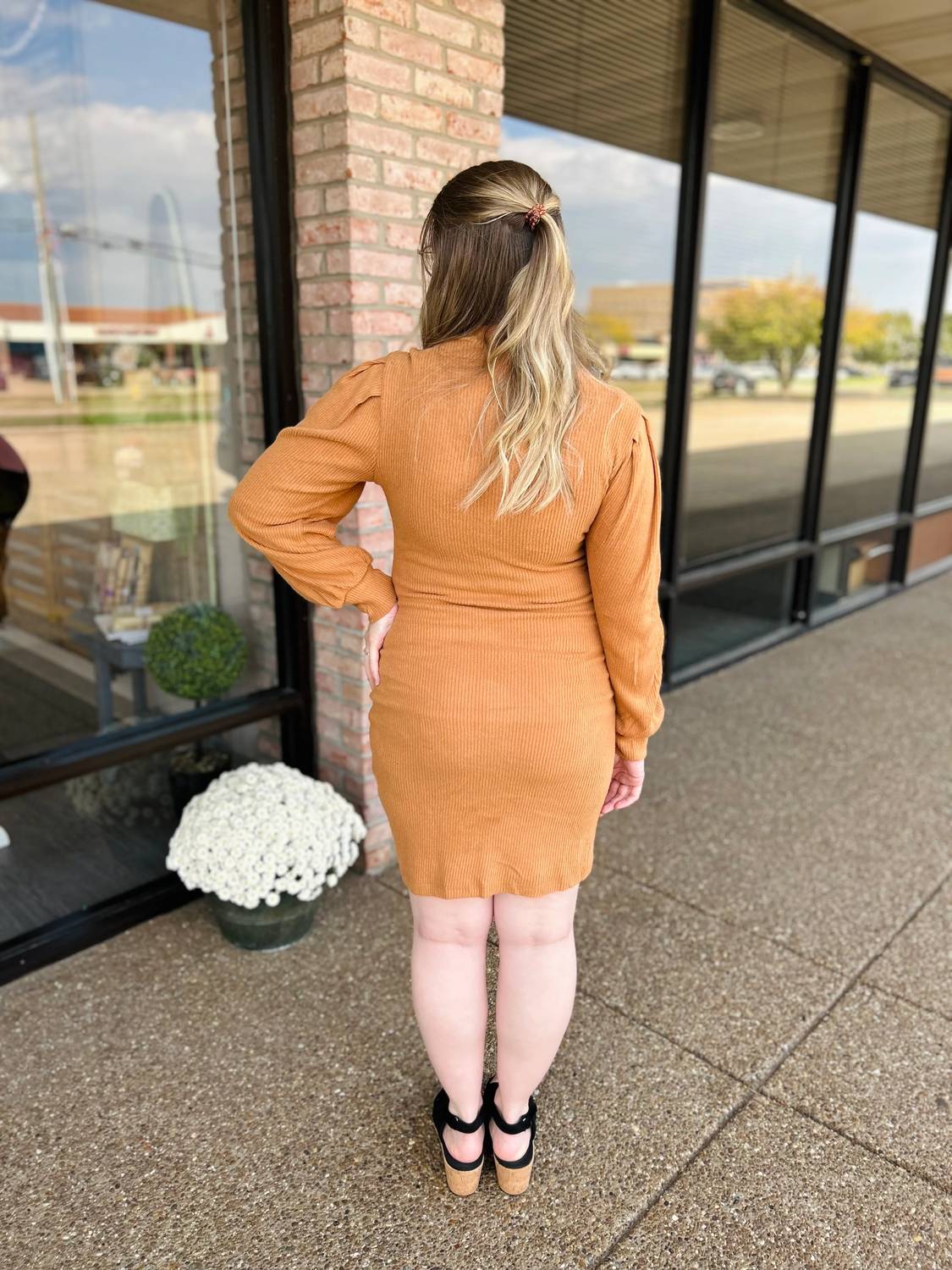 Hello Miz - Cozy Knit Maternity Midi Dress