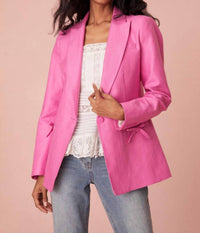 LoveShackFancy Lamia Tailored Suit Jacket in meadow - women's jacket