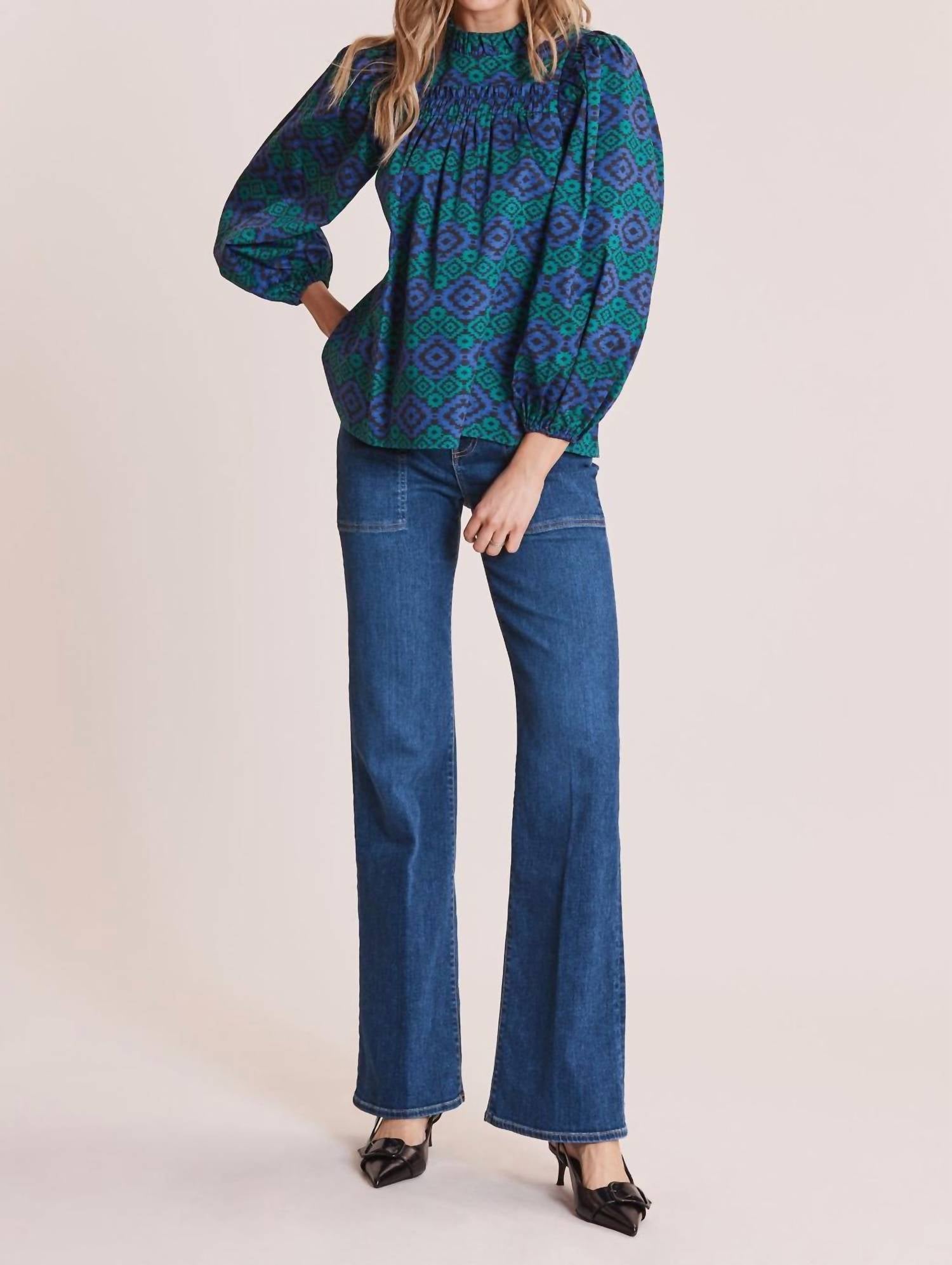 Tyler Boe - Ella Cotton Tapestry Top