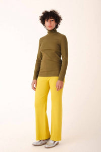PRAIRIE UNDERGROUND Core Layer Sweater Top in herb - women's sweater - alternate view