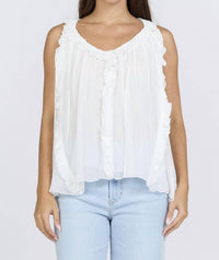 Dear John Denim - Renata Ruffle Scoop Neck Top