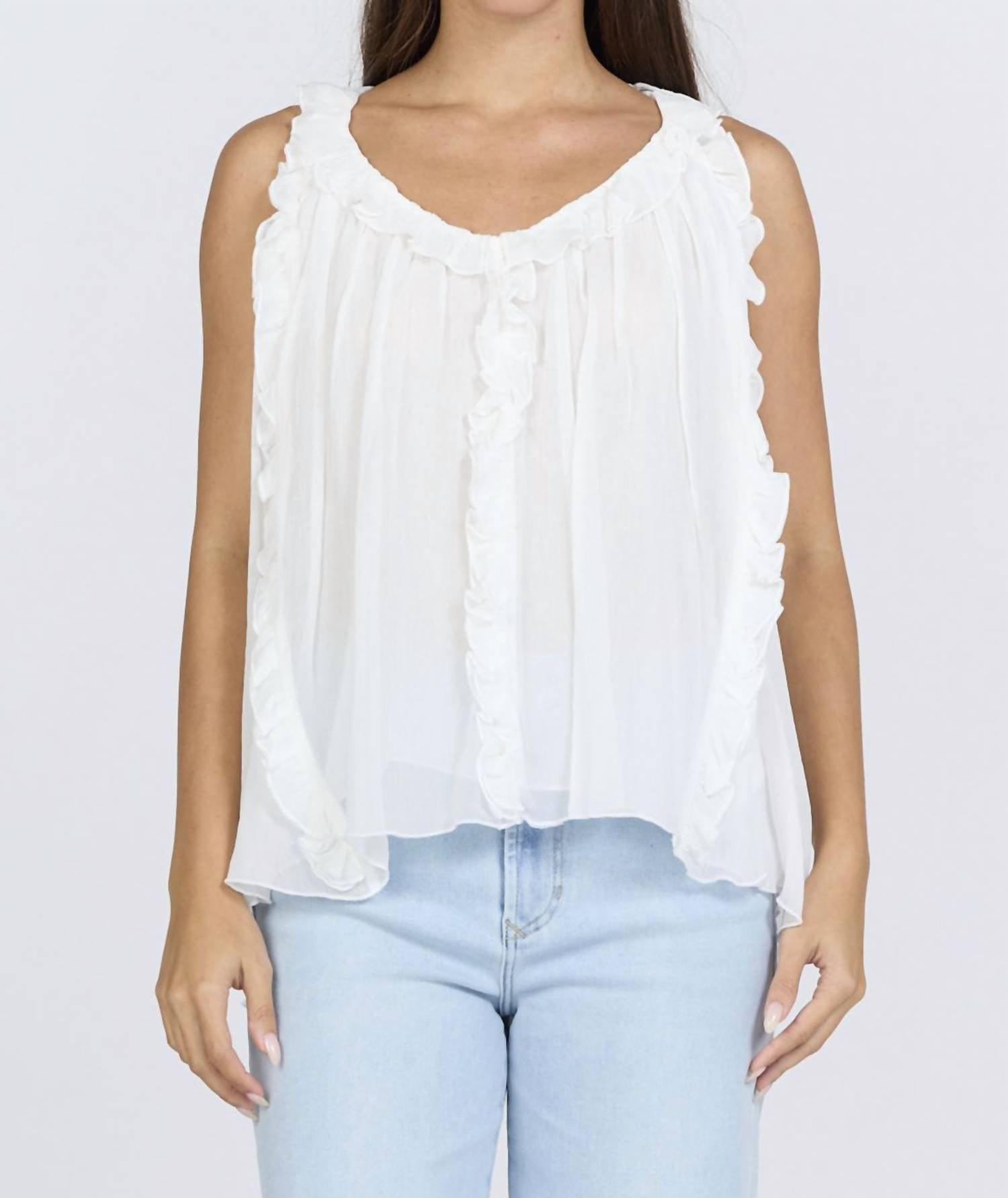Dear John Denim - Renata Ruffle Scoop Neck Top