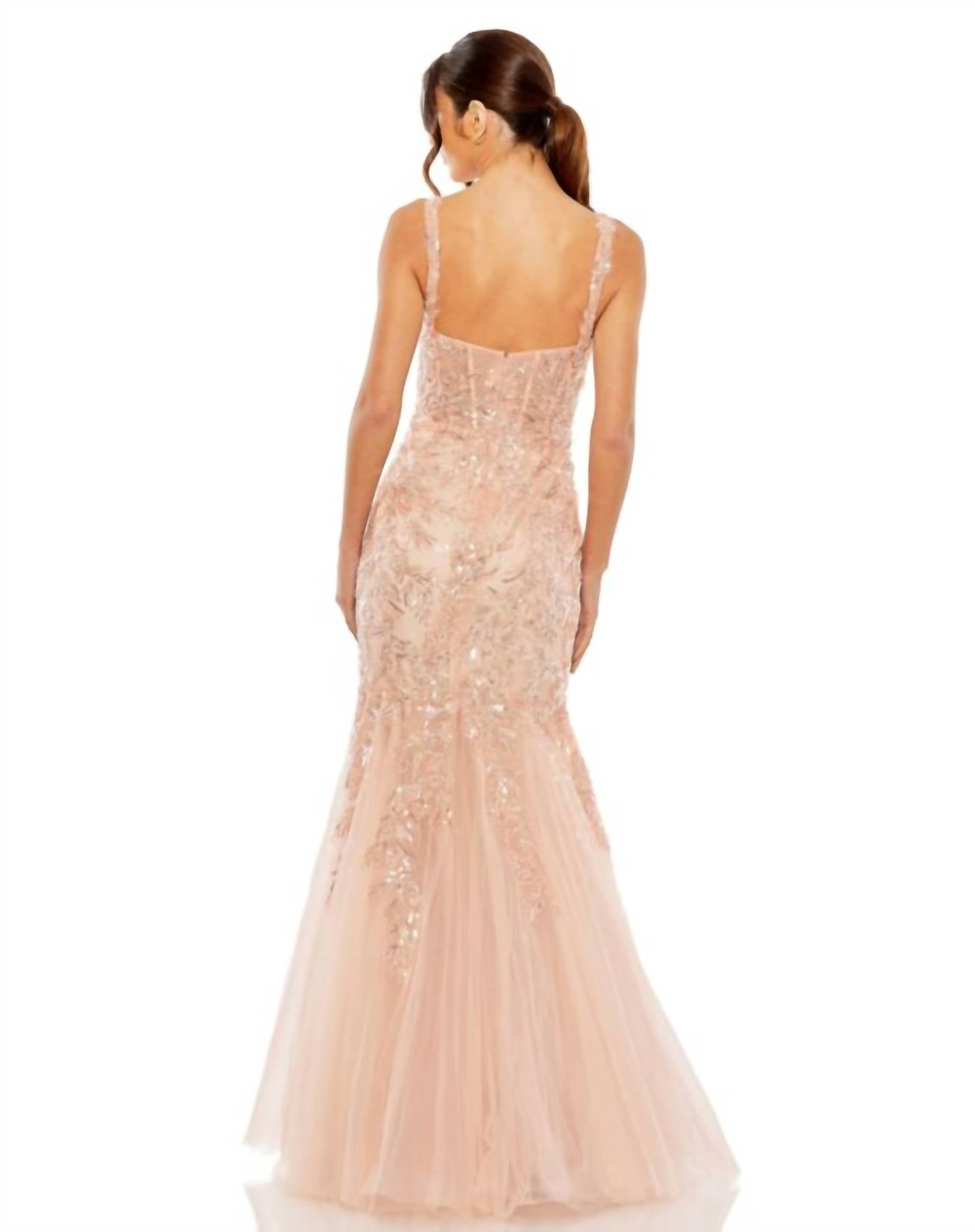 Mac Duggal - Corset Bodice Embellished Dress